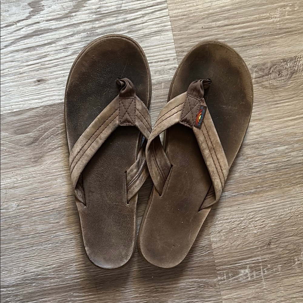 Rainbow Casual Beige Flip Flop Sandals